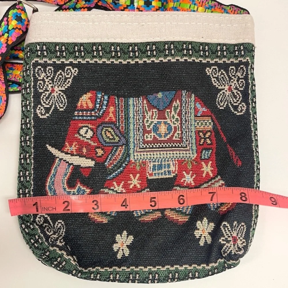 Women’s Ethnic Animal Red Elephant Small Cross‎ Body Bag Purse